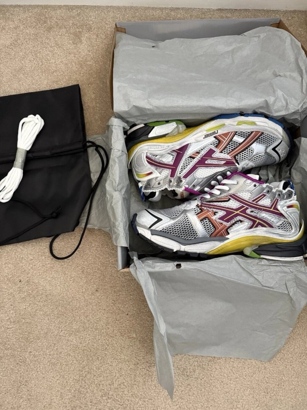 Brand New Balenciaga Multicolor Runner Size 12 EUR 46